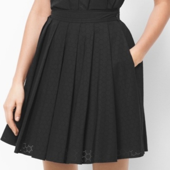 MICHAEL Michael Kors Dresses & Skirts - Michael Kors Pleated Eyelet Skirt